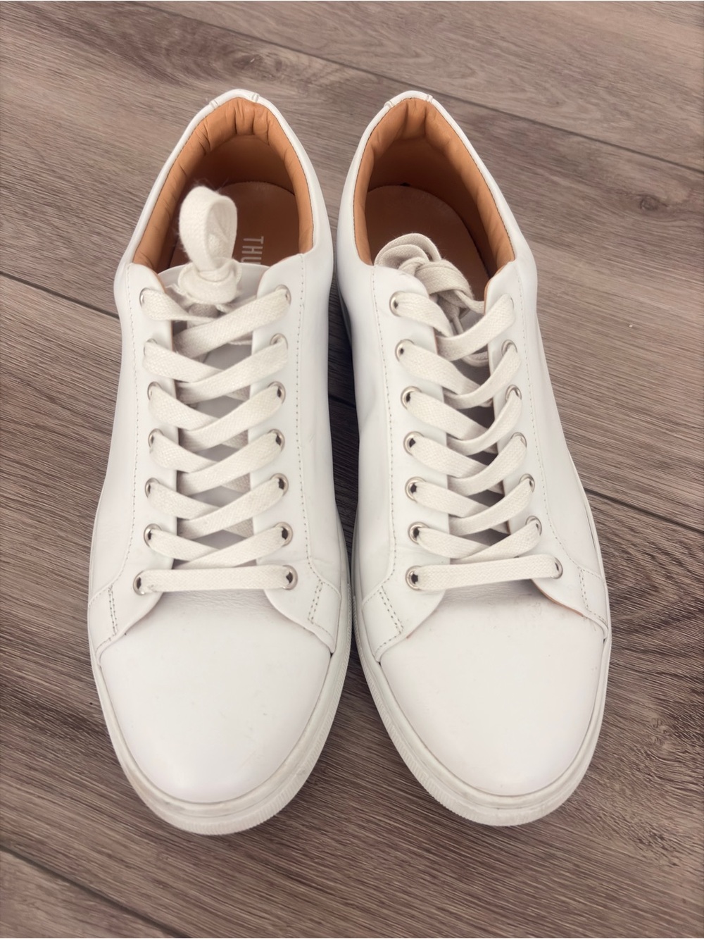THURSDAY Boot Co Men's Everyday white leather sneakers 10 HAND MADE IN PORTUGAL - Picture 6 of 11